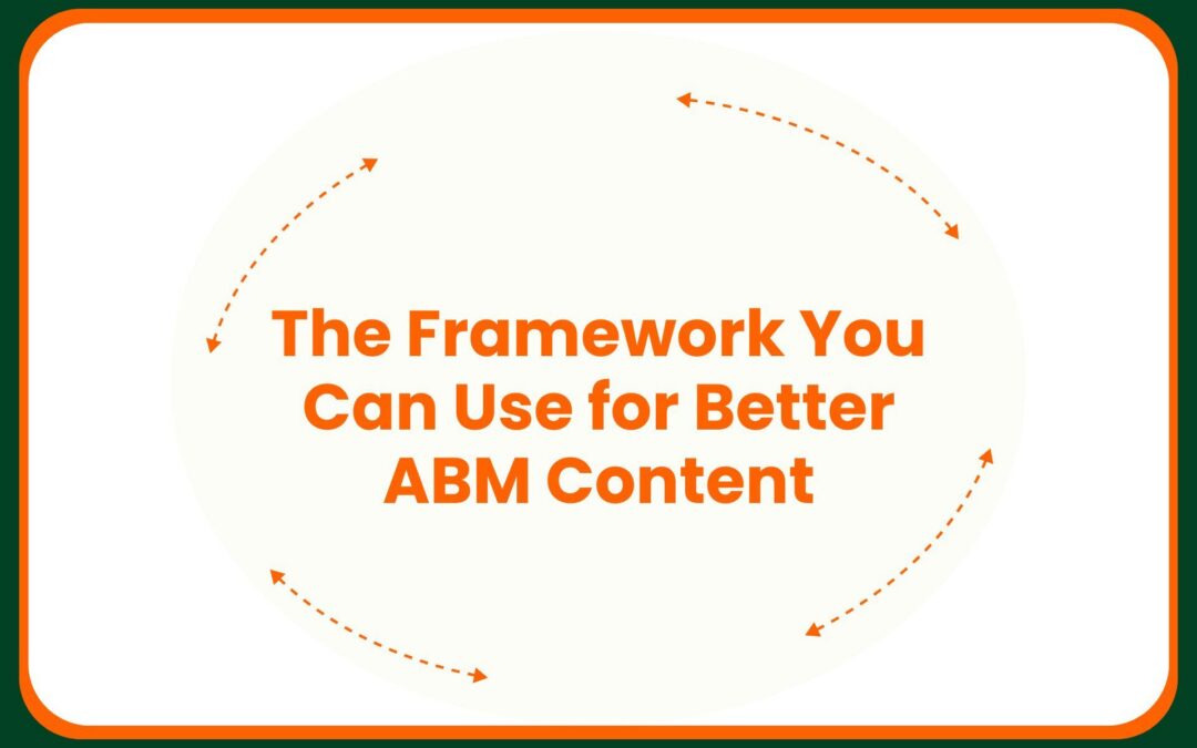 The Framework You Can Use for Better ABM Content