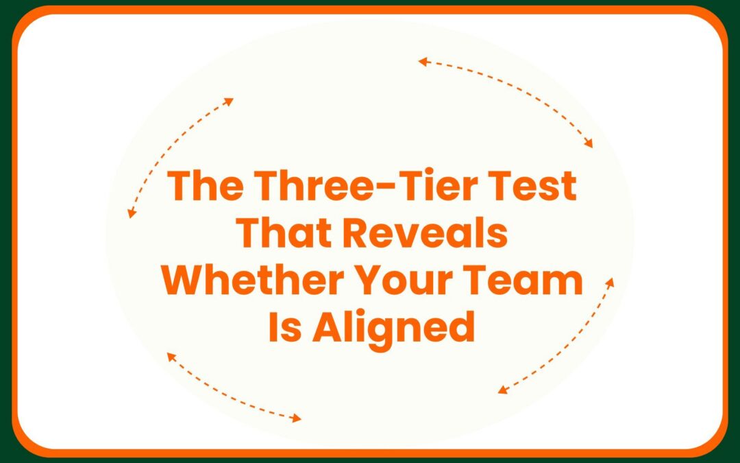 The Three-Tier Test That Reveals Whether Your Team Is Aligned