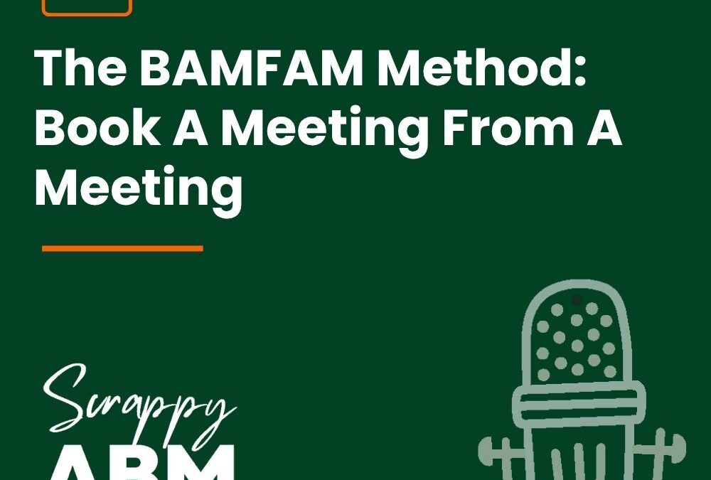 Episode 250 – The BAMFAM Method: Book A Meeting From A Meeting