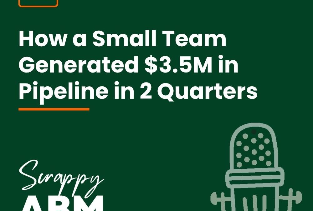 Episode 171 – How a Small Team Generated $3.5M in Pipeline in 2 Quarters