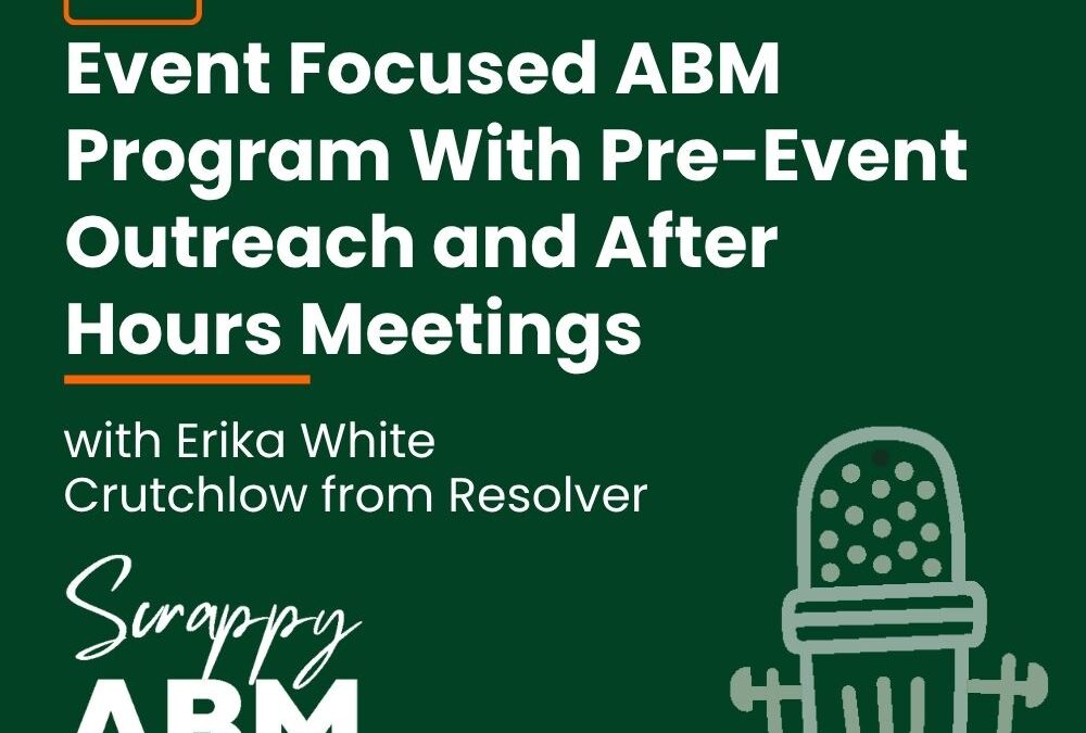 Episode 233 – Event Focused ABM Program With Pre-Event Outreach and After Hours Meetings (with Erika White Crutchlow from Resolver)